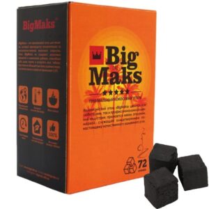 Уголь Big Maks 72 кубика 25мм